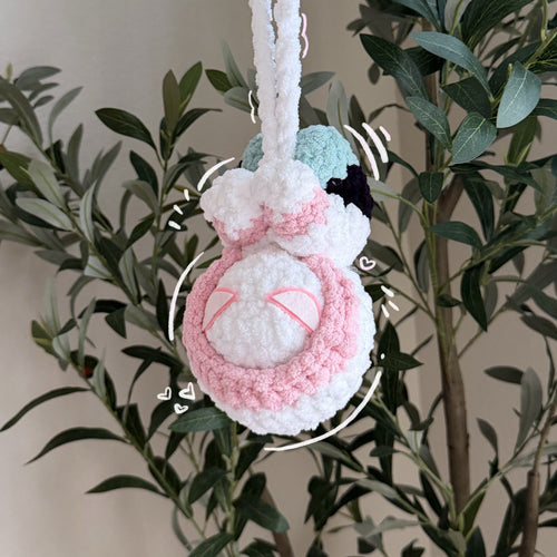 Gwen Stacy Crochet Car Hanger 🕸️🩷